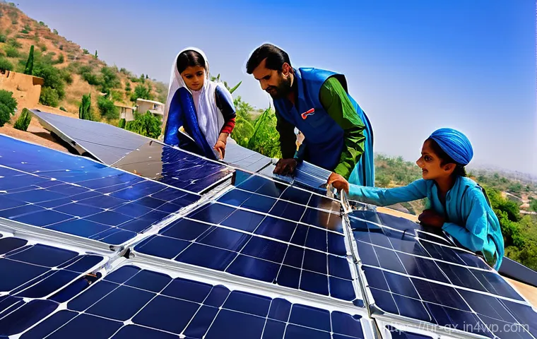 태양광 발전 설치 시 주의해야 할 점 - Professional Solar Panel Installation at a Pakistani Home**

A vibrant, sunny daytime scene on the r...