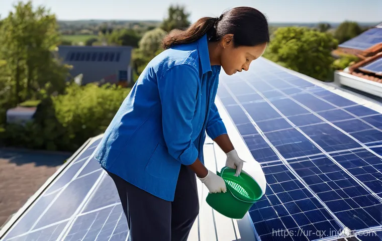 태양광 발전 설치 시 필수 체크리스트 - **Prompt:** "A technologically advanced and informative depiction of a complete residential solar en...