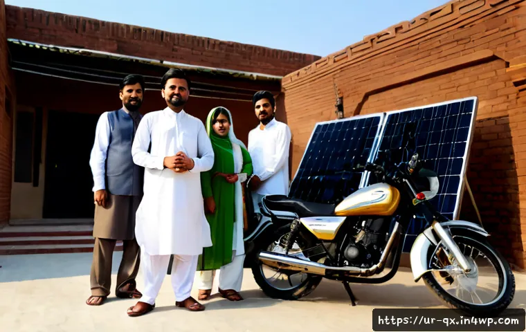 Home 17 태양광 발전 설치를 위한 성공 사례 분석 - Photorealistic successful residential solar installation in a sunlit Pakistani suburban neighborhood...